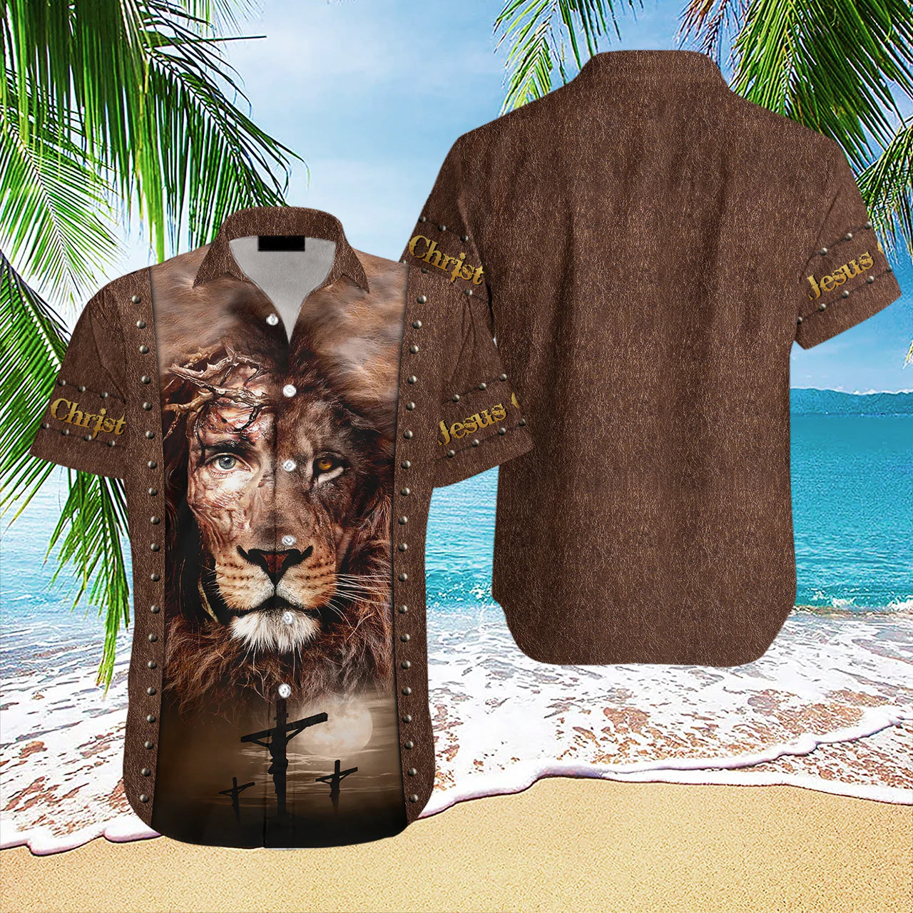 Lion Jesus Hawaiian Shirts For Men And Women