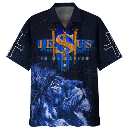Lion Jesus One Nation Under God Hawaiian Shirt - Best Hawaiian Shirts - Christian Hawaiian Shirt