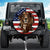 Lion Jesus Spare Tire Cover - American Flag Tire Cover - Christian Tire Cover