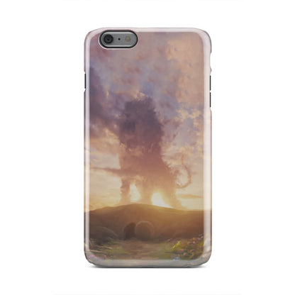 Lion Of Judah Above The Empty Tomb He Is Risen Phone Case - Christian Easter Phone Cases - Inspirational Bible Scripture iPhone Cases