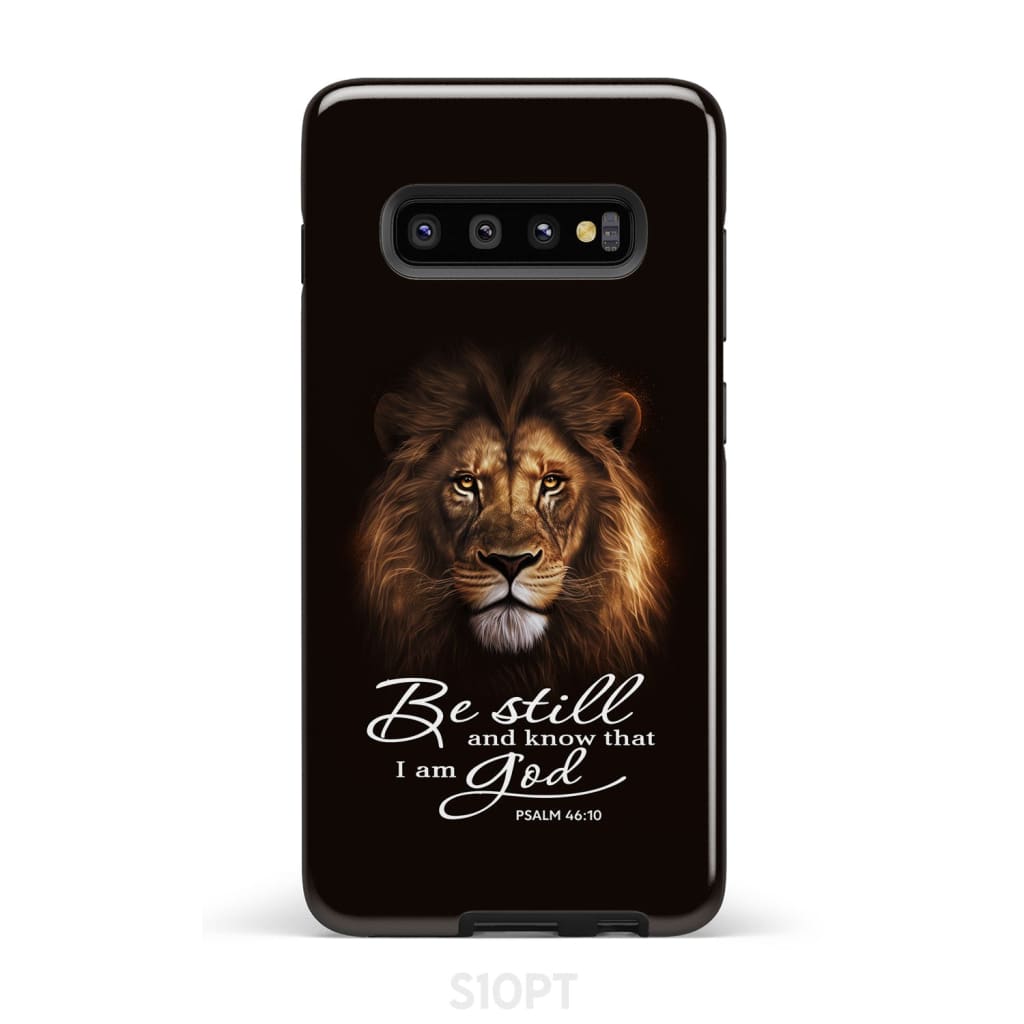 Lion Of Judah Be Still And Know That I Am God Phone Case Bible Verse Phone Cases - Scripture Phone Cases - Iphone Cases Christian