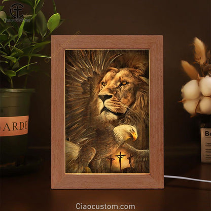 Lion Of Judah, Eagle Drawing, King Of Kings, Jesus Cross Frame Lamp