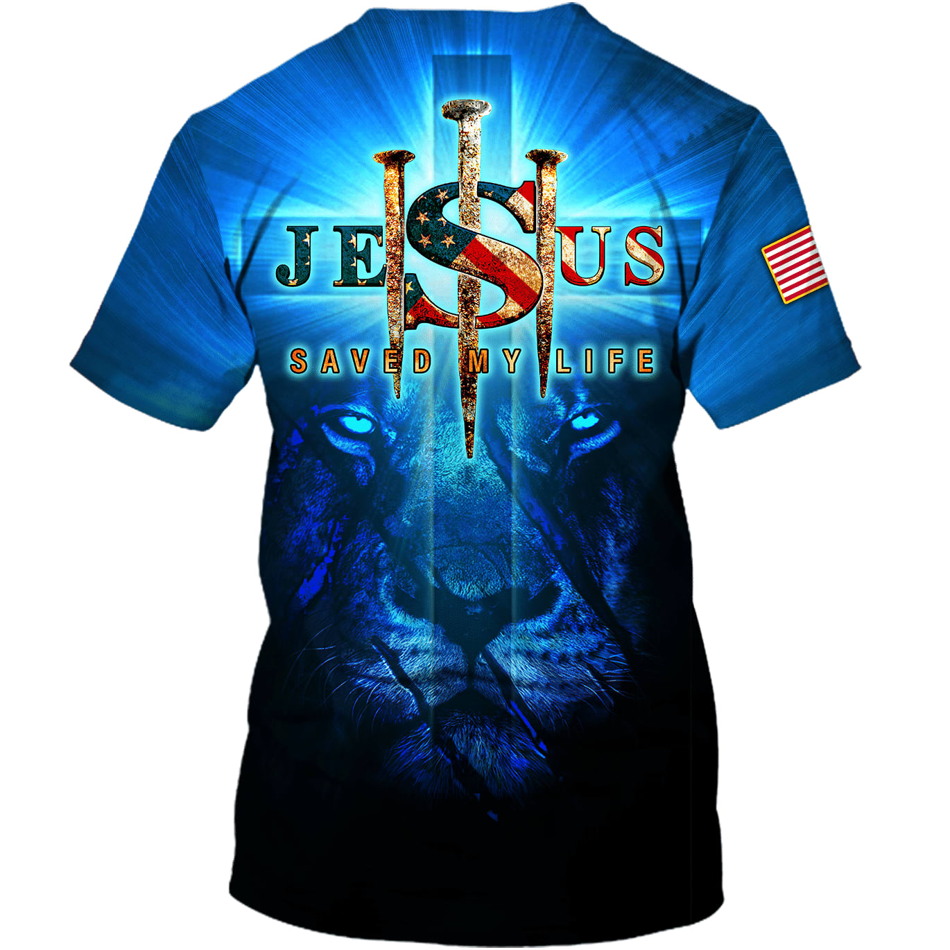 Lion Of Judah Jesus Saved My Life 3d Shirts - Christian T Shirts For Men And Women