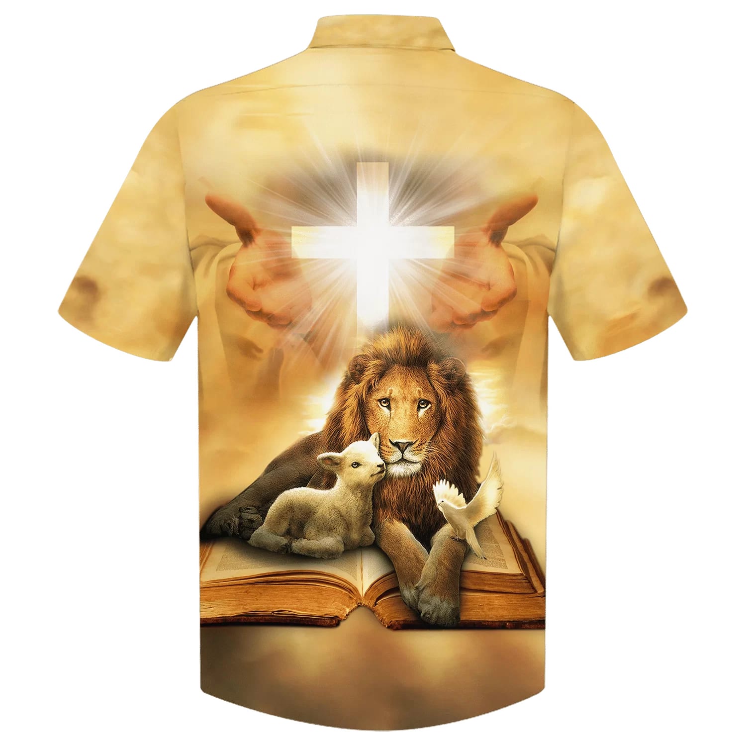 Lion Of Judah Lamb Of God Jesus Christ Hawaiian Shirt - Best Hawaiian Shirts - Christian Hawaiian Shirt