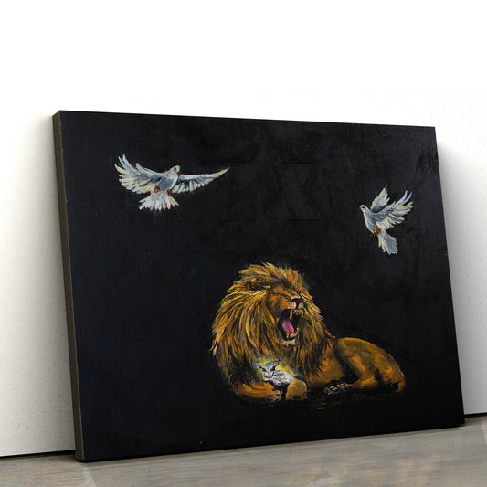 Lion Of Judah Metaphysical Lamb Of Judah Original - Jesus Canvas Pictures - Christian Wall Art