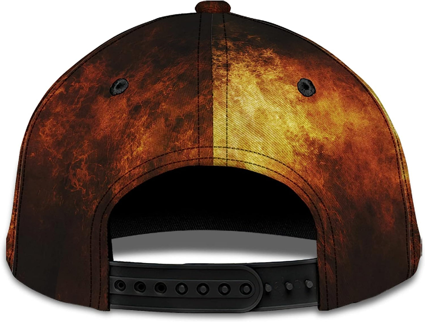 Lion With Christian Cross On Fire Faith Over Fear All Over Print Baseball Cap - Christian Hats For Men Women