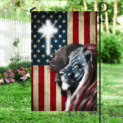 Lion of Judah Jesus Christ Flag - Religious House Flags - Christian Garden Flags