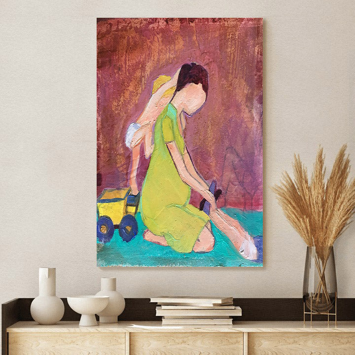 Little Climber - Canvas Pictures - Jesus Canvas Art - Christian Wall Art