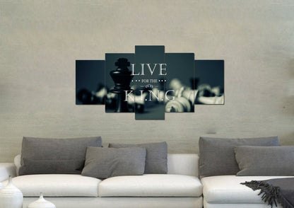 Live For The King Wall Art Canvas Print - Christian Canvas Wall Art