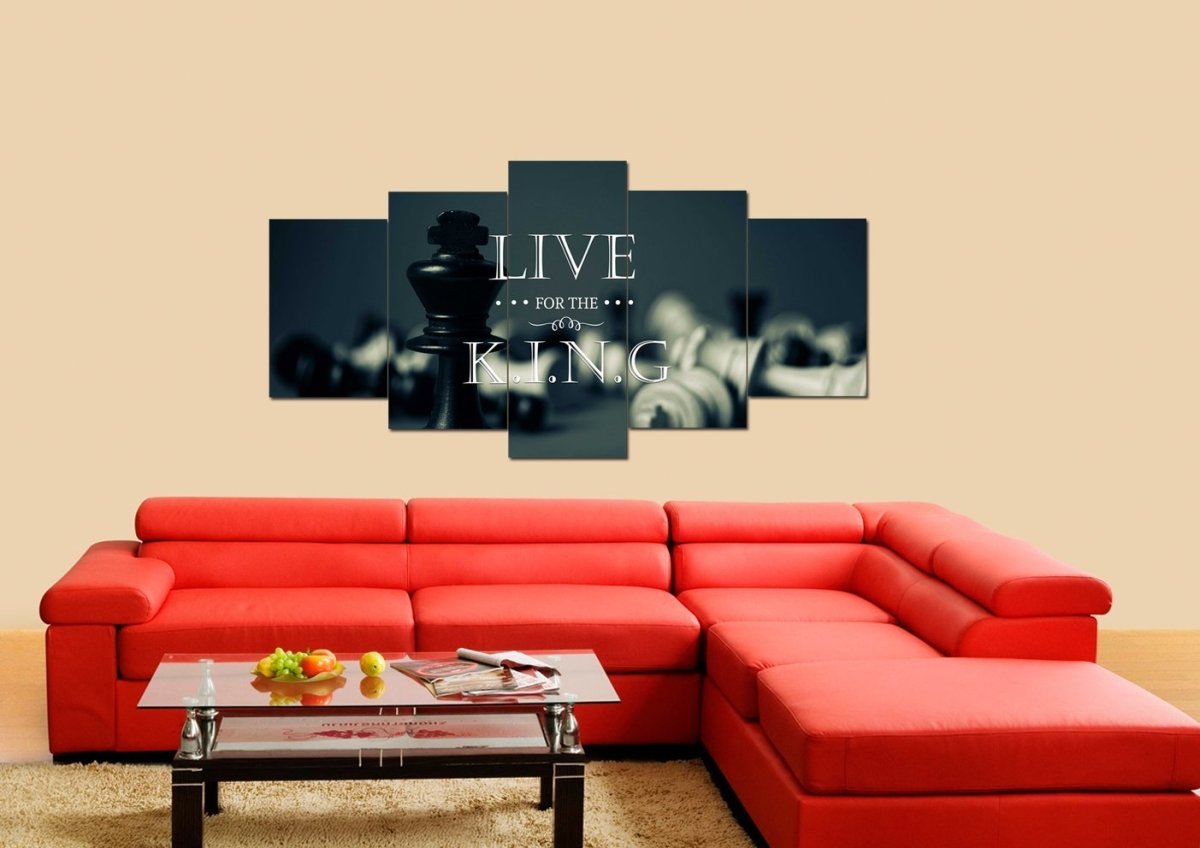 Live For The King Wall Art Canvas Print - Christian Canvas Wall Art