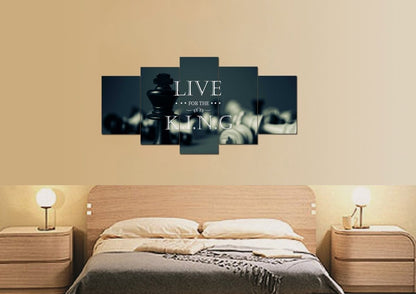 Live For The King Wall Art Canvas Print - Christian Canvas Wall Art