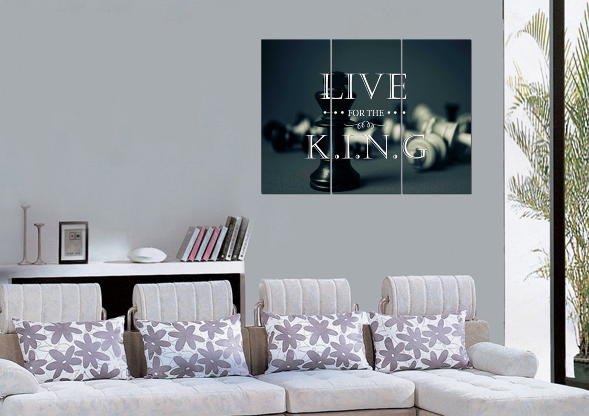 Live For The King Wall Art Canvas Print - Christian Canvas Wall Art