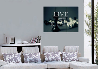 Live For The King Wall Art Canvas Print - Christian Canvas Wall Art