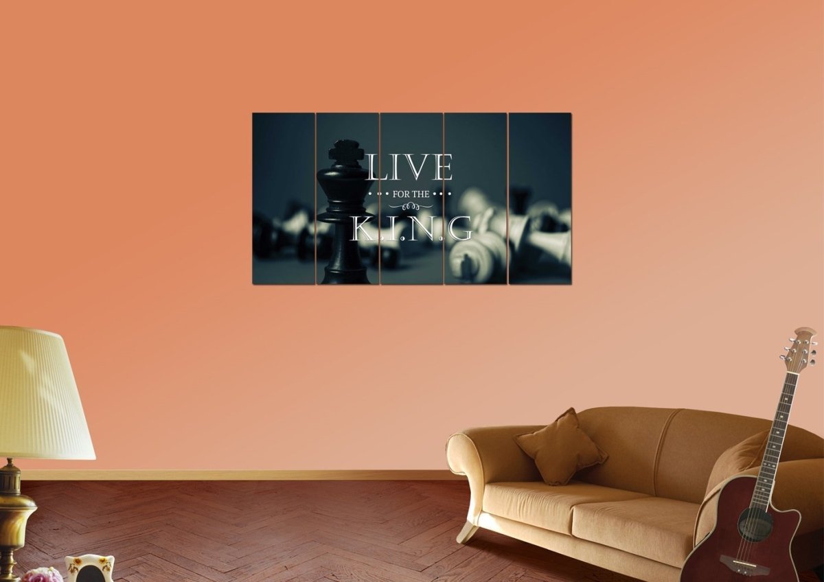 Live For The King Wall Art Canvas Print - Christian Canvas Wall Art