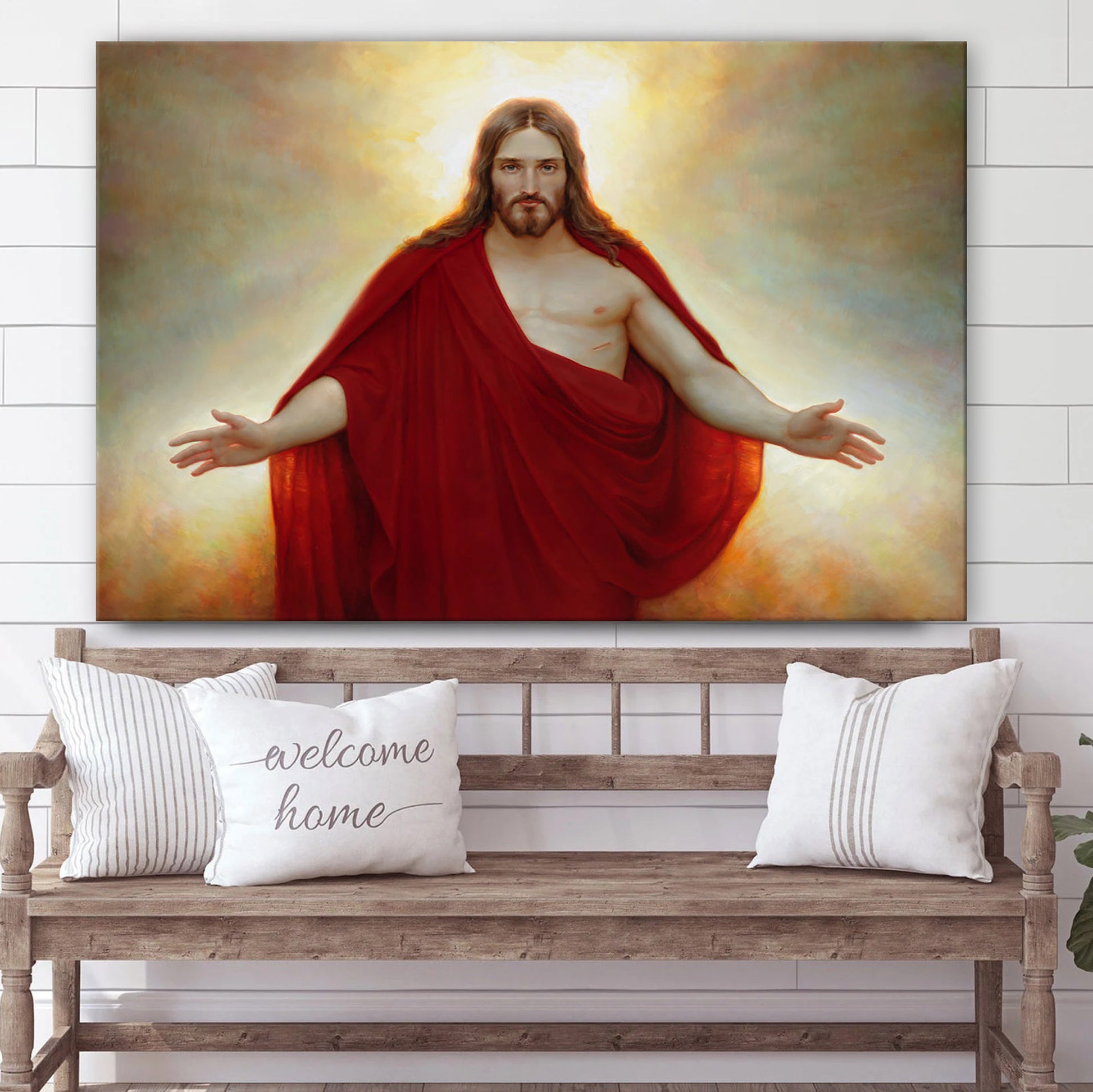 Living Christ Canvas Picture - Jesus Canvas Wall Art - Christian Wall Art