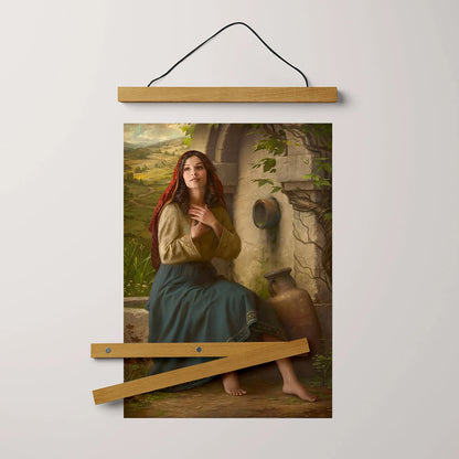 Living Water Hanging Canvas Wall Art - Gift For Mom - Religious Canvas