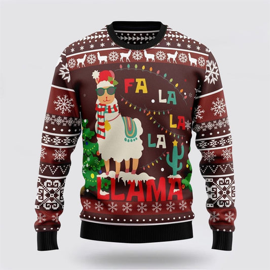 Llama Santa Falalala Ugly Christmas Sweater, Farm Sweater, Christmas Gift, Best Winter Outfit Christmas
