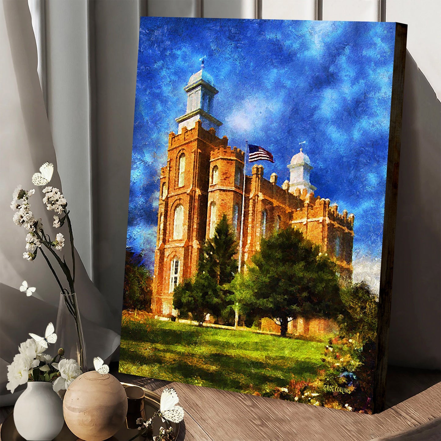 Logan Temple House Of Learning Canvas Pictures - Jesus Canvas Art - Christian Wall Art