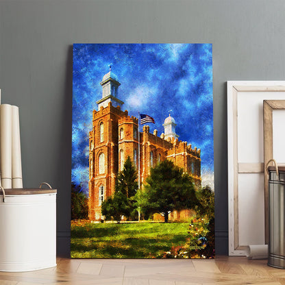 Logan Temple House Of Learning Canvas Pictures - Jesus Canvas Art - Christian Wall Art
