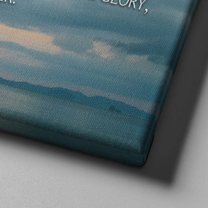 Lone Ship & The Lords Prayer Wall Art - Christian Canvas Wall Art