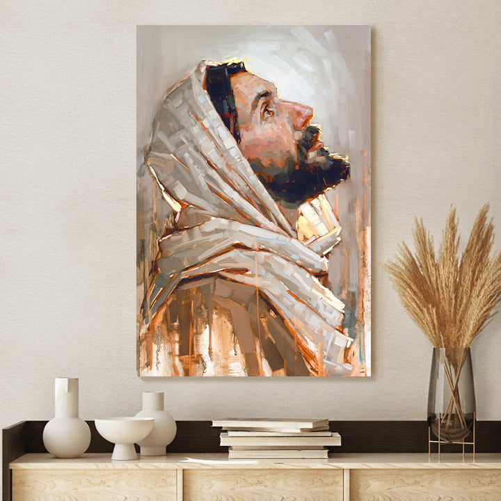 Look To God And Live Canvas Wall Art - Jesus Picture - Jesus Portrait Canvas