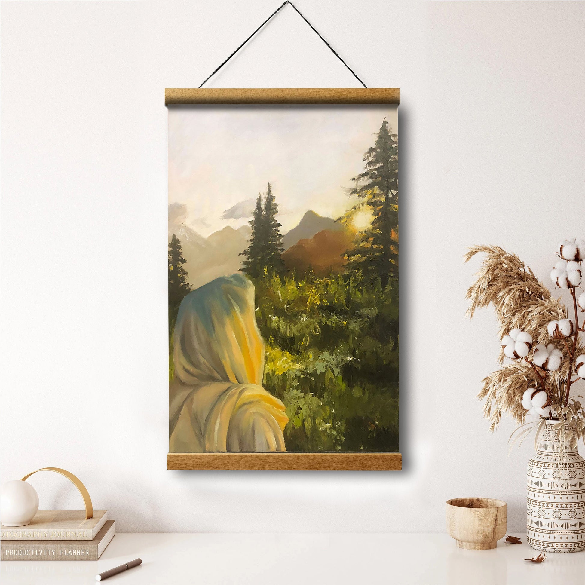 Look To The Light Hanging Canvas Wall Art - Christan Wall Decor - Religious Canvas