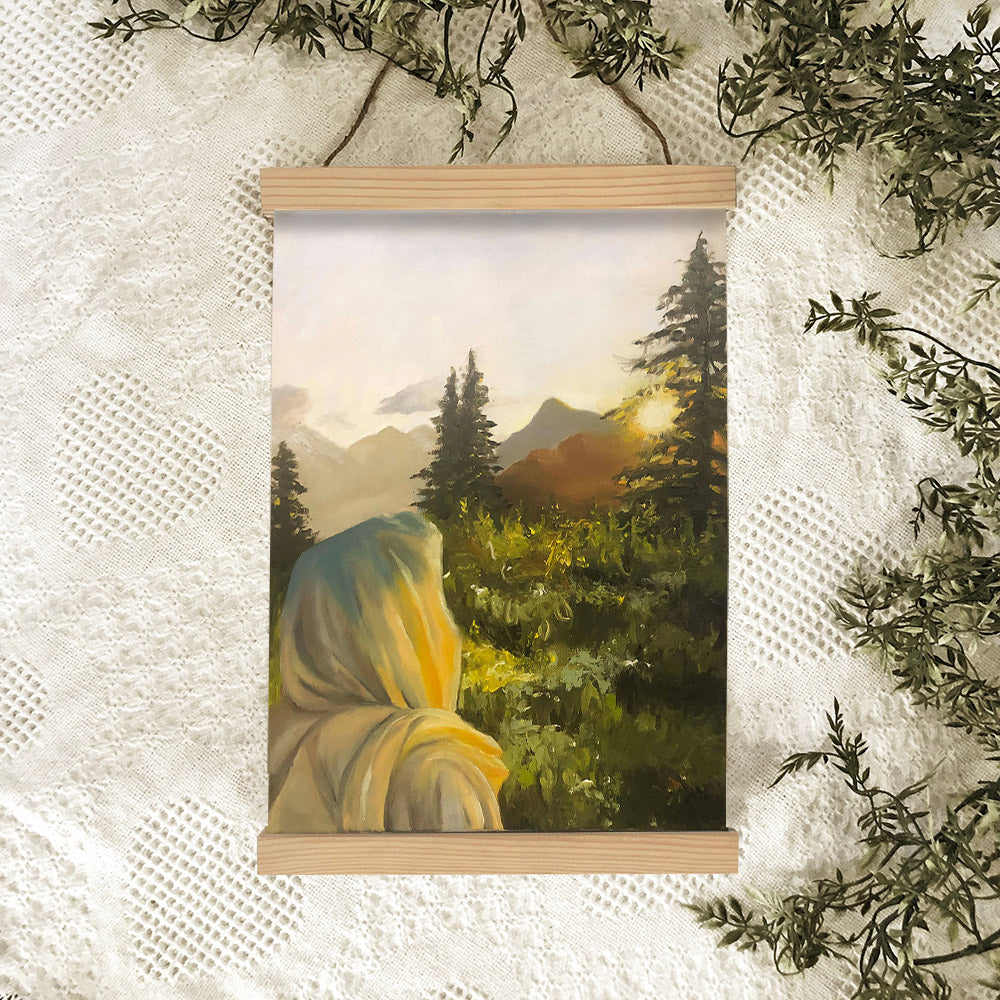 Look To The Light Hanging Canvas Wall Art - Christan Wall Decor - Religious Canvas