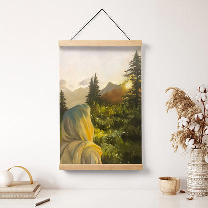 Look To The Light Hanging Canvas Wall Art - Christan Wall Decor - Religious Canvas