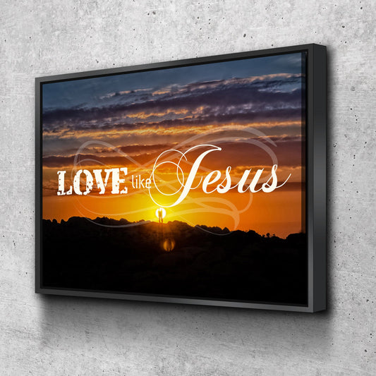 Lord Jesus, I Lay My Burdens Down At Your Feet Wall Art Canvas Print - Christian Canvas Wall Art