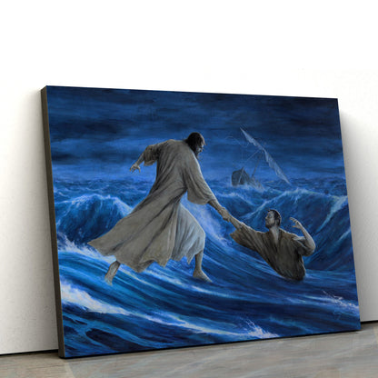 Lord Of Wind And Waves By Douglasramsey - Jesus Canvas Wall Art - Christian Wall Art