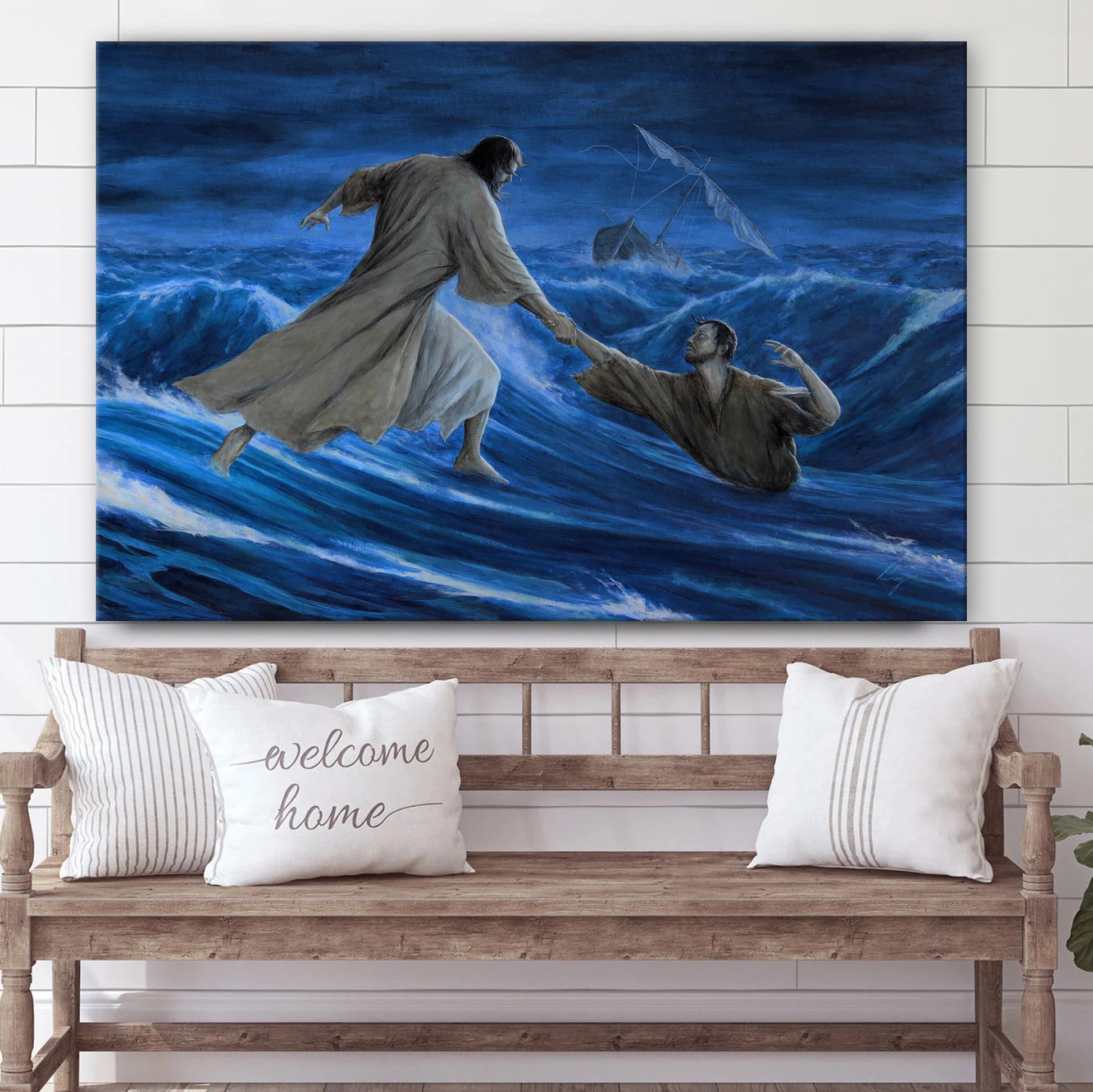 Lord Of Wind And Waves By Douglasramsey - Jesus Canvas Wall Art - Christian Wall Art