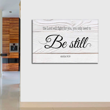 Lord Will Fight For You Canvas Wall Art - Christian Canvas Wall Art - Religious Wall Art Canvas