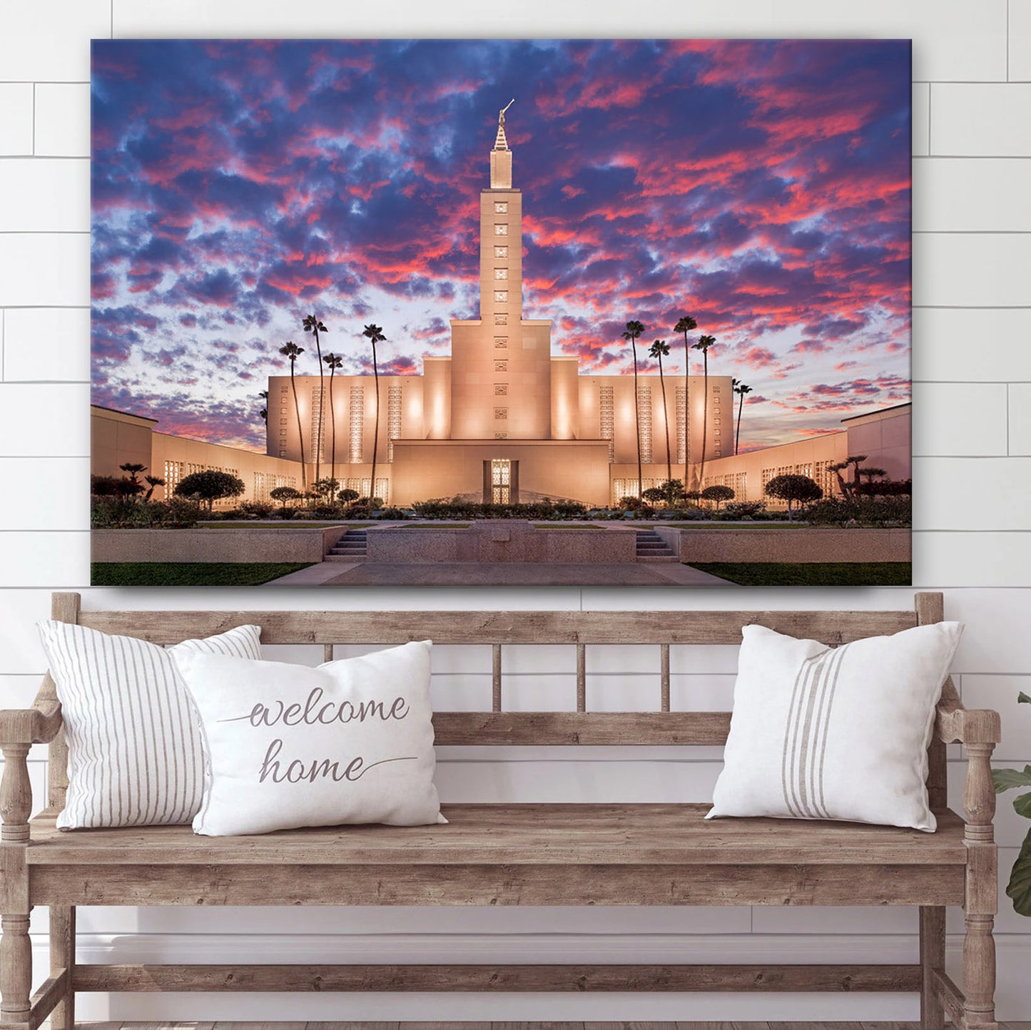 Los Angeles Temple Glorious Declarations Canvas Wall Art - Jesus Christ Picture - Canvas Christian Wall Art