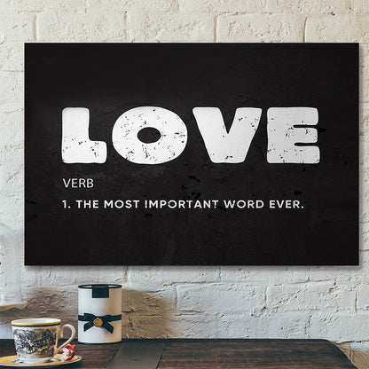 Love - Christian Wall Decor - Christian Artwork - Religious Wall Decor - Faith Canvas Wall Art - Scripture Wall Art - Ciaocustom