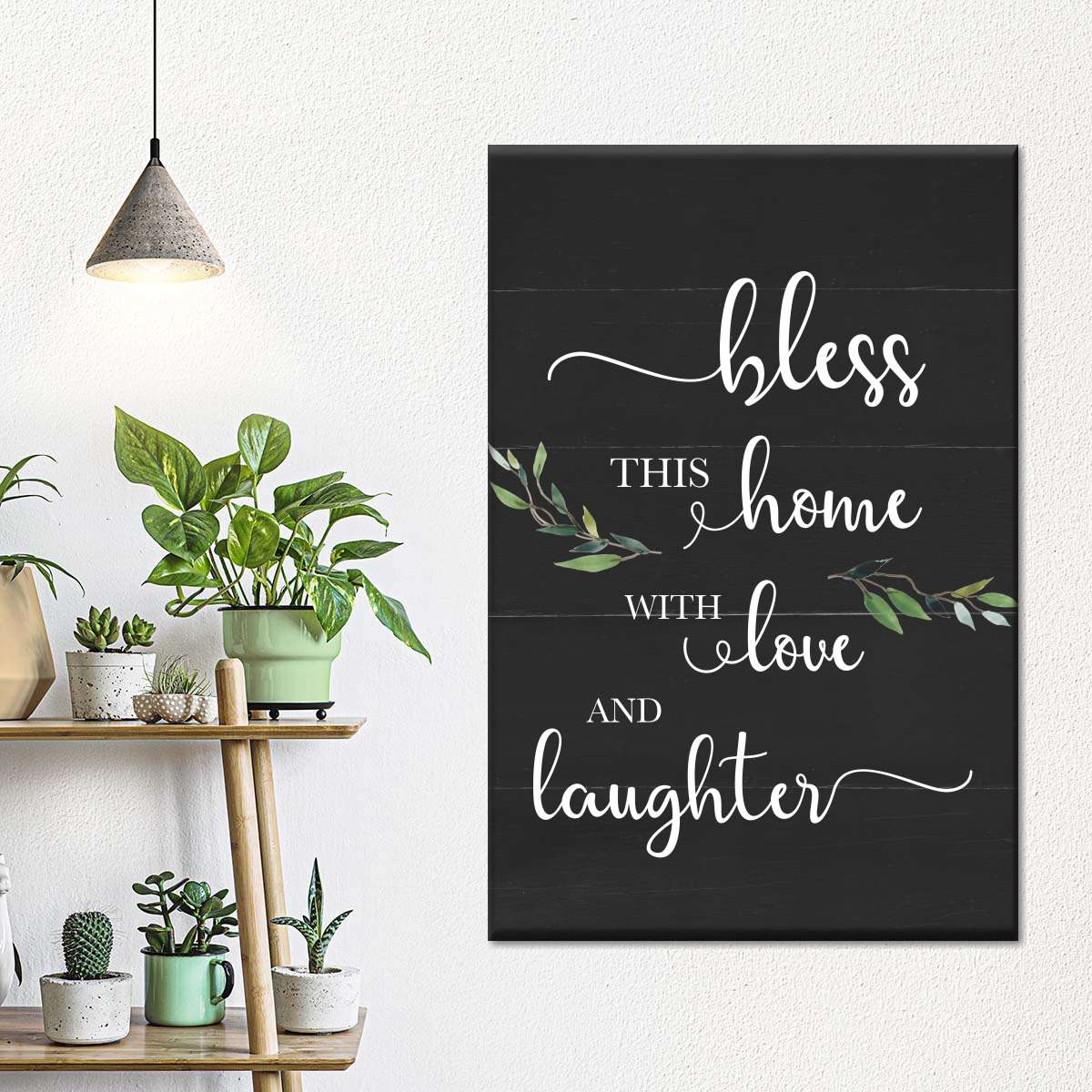 Love And Laughter II Canvas Wall Art - Canvas Religious Wall Art - Christian Wall Decor Living Room