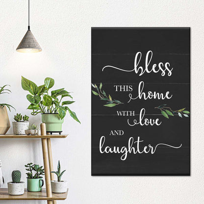 Love And Laughter II Canvas Wall Art - Canvas Religious Wall Art - Christian Wall Decor Living Room