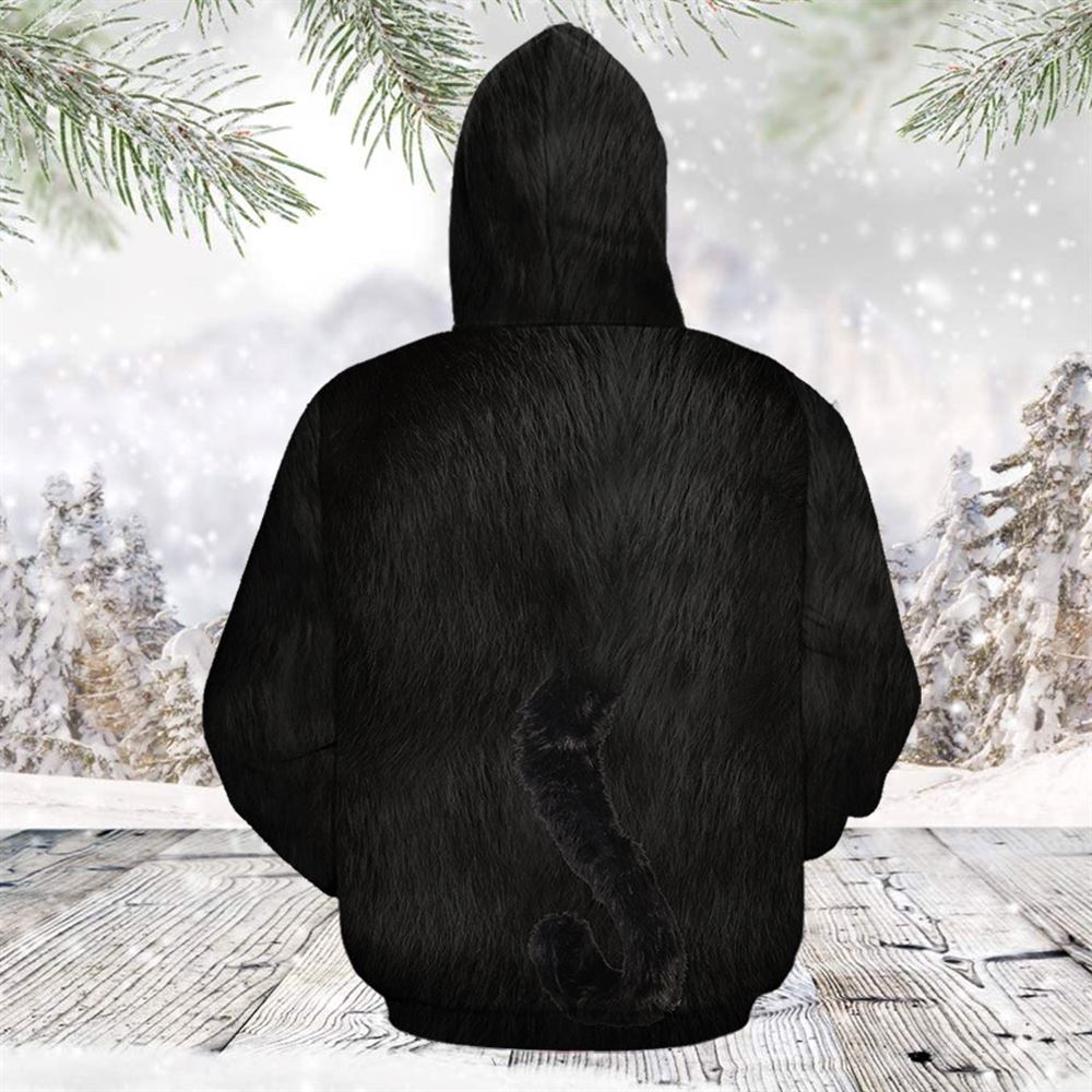 Love Black Cat All Over Print 3D Hoodie For Men And Women, Best Gift For Cat lovers, Best Outfit Christmas