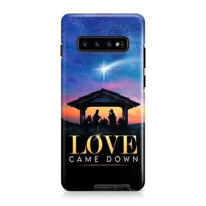 Love Came Down Christmas Phone Case - Scripture Phone Cases - Iphone Cases Christian