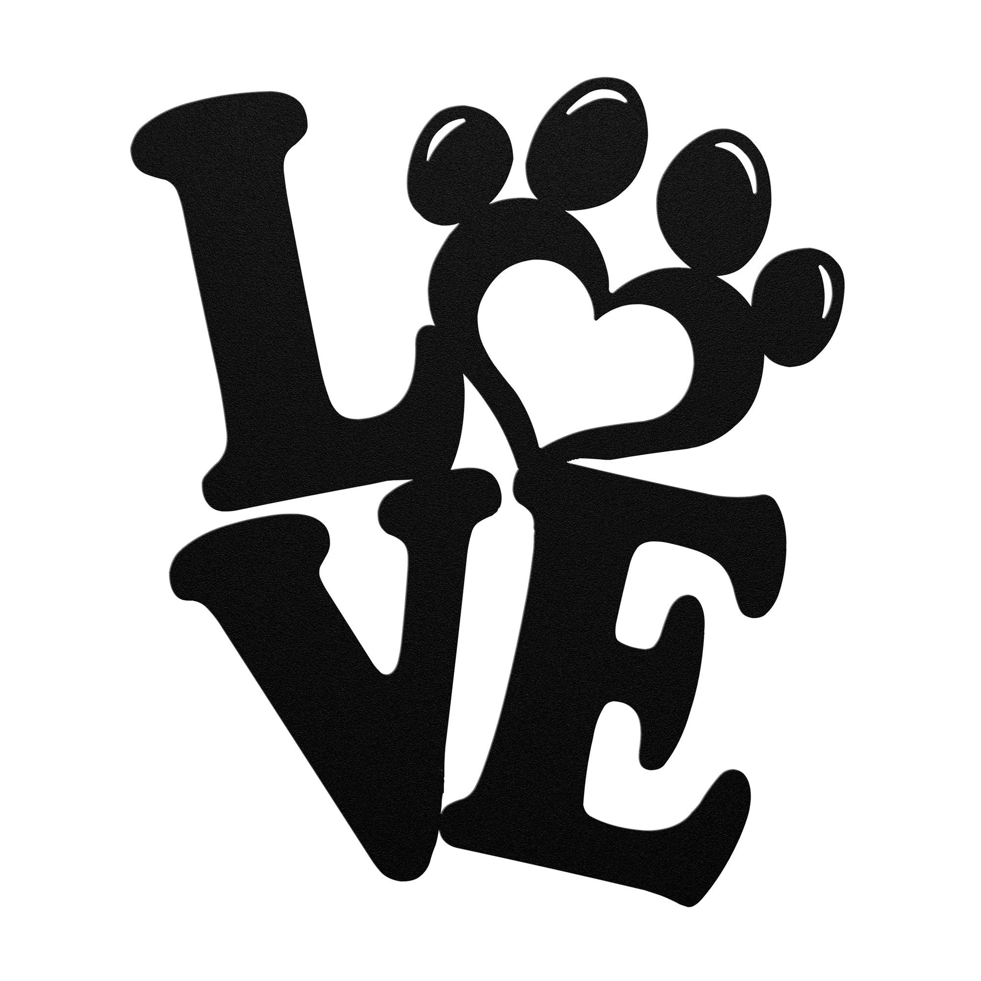 Love Dog Metal Wall Art - Dog Metal Signs - Dog Signs Decor - Gifts For Dog Lovers