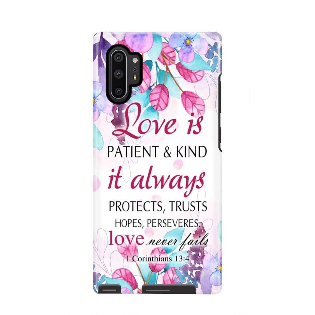 Love Is Patient Love Is Kind 1 Corinthians 134 Bible Verse Phone Case - Scripture Phone Cases - Iphone Cases Christian