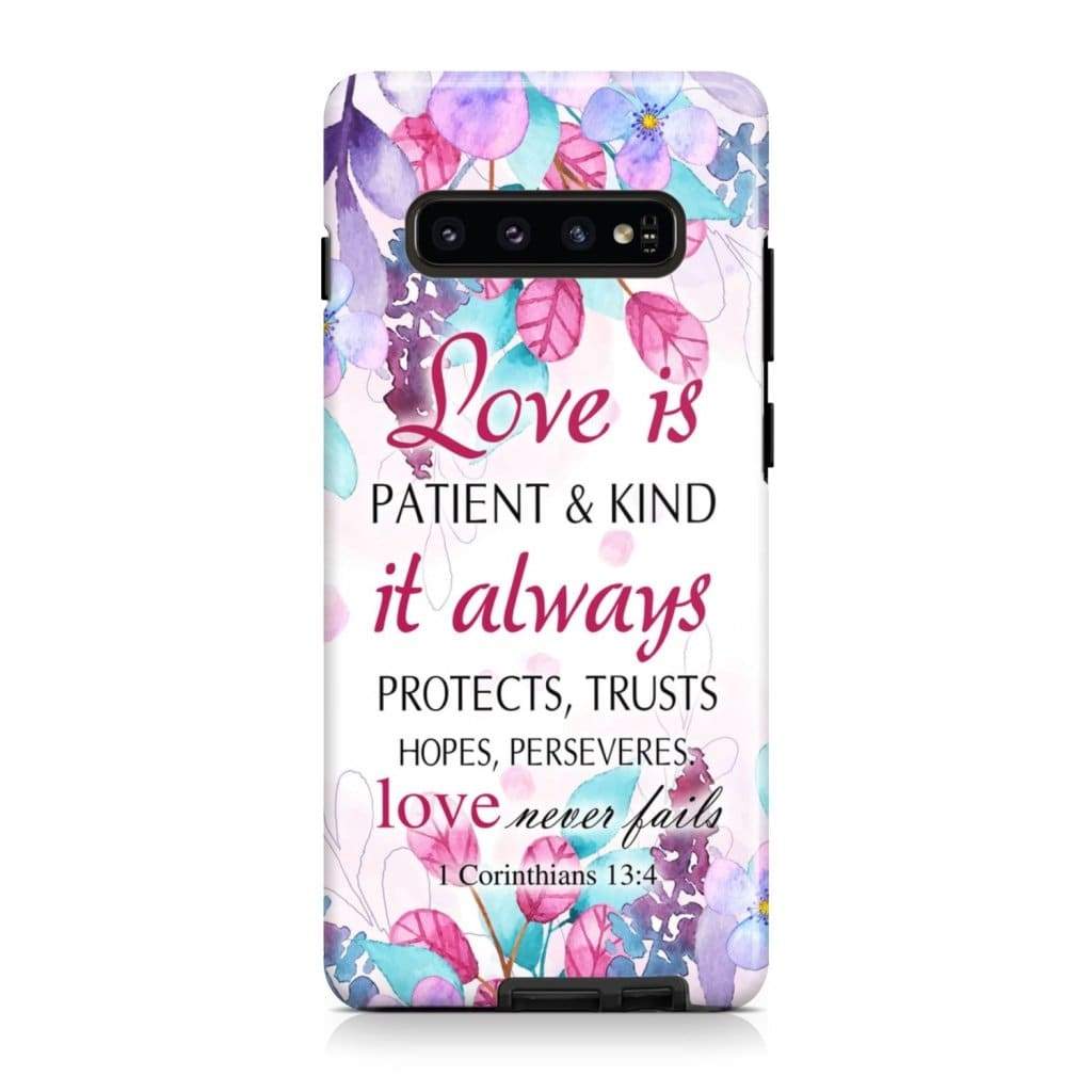 Love Is Patient Love Is Kind 1 Corinthians 134 Bible Verse Phone Case - Scripture Phone Cases - Iphone Cases Christian