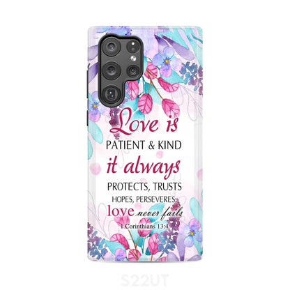 Love Is Patient Love Is Kind 1 Corinthians 134 Bible Verse Phone Case - Scripture Phone Cases - Iphone Cases Christian