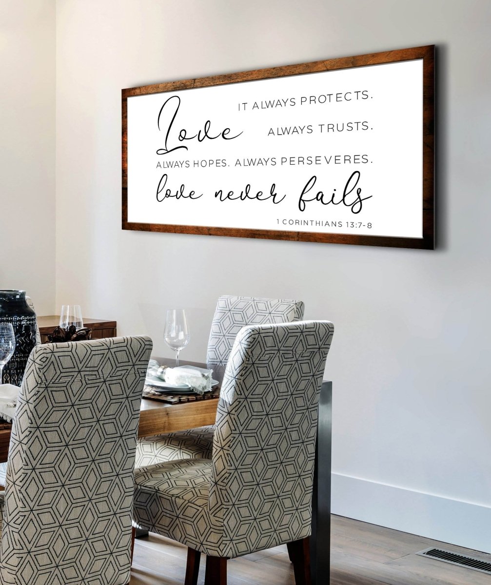 Love Is Patient, Love Is Kind Canvas Print - Christian Canvas Wall Art