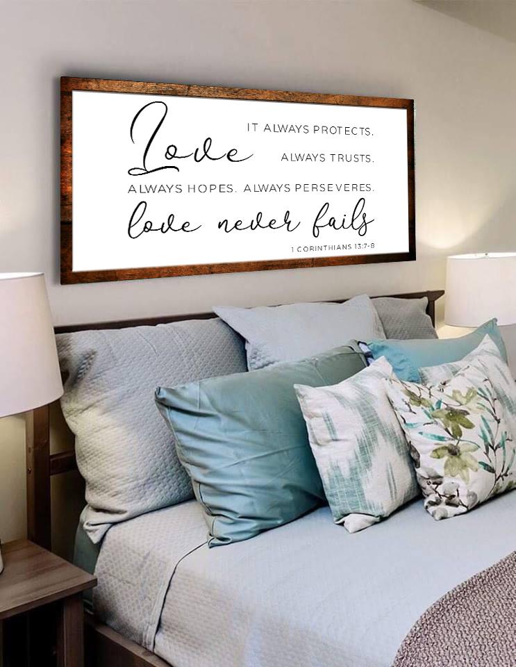 Love Is Patient, Love Is Kind Canvas Print - Christian Canvas Wall Art