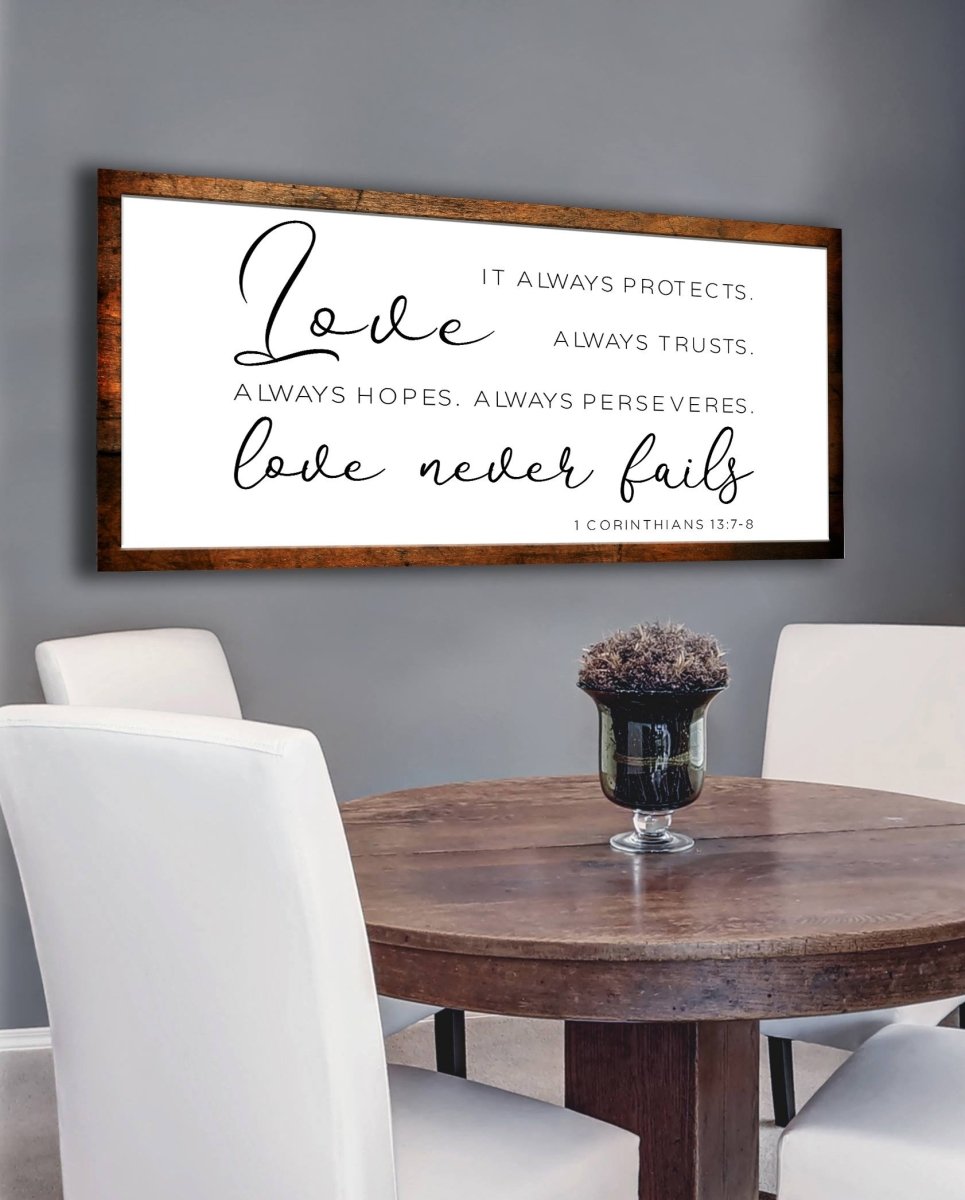 Love Is Patient, Love Is Kind Canvas Print - Christian Canvas Wall Art