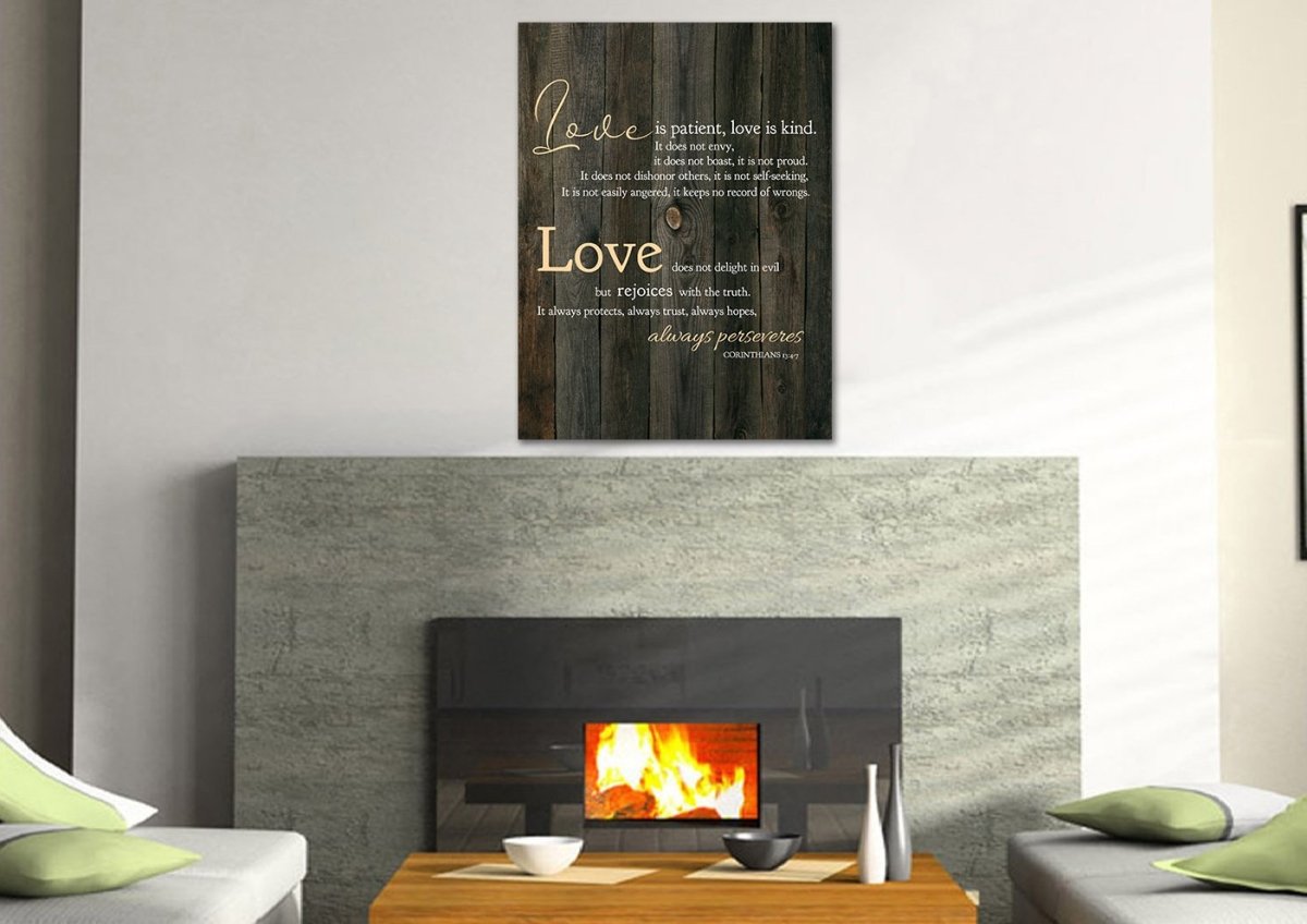 Love Is Patient, Love Is Kind Canvas Wall Art