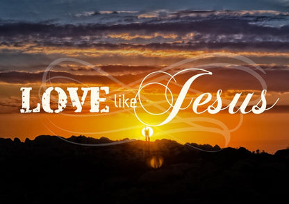 Love Like Jesus Canvas Wall Art Print - Christian Canvas Wall Art