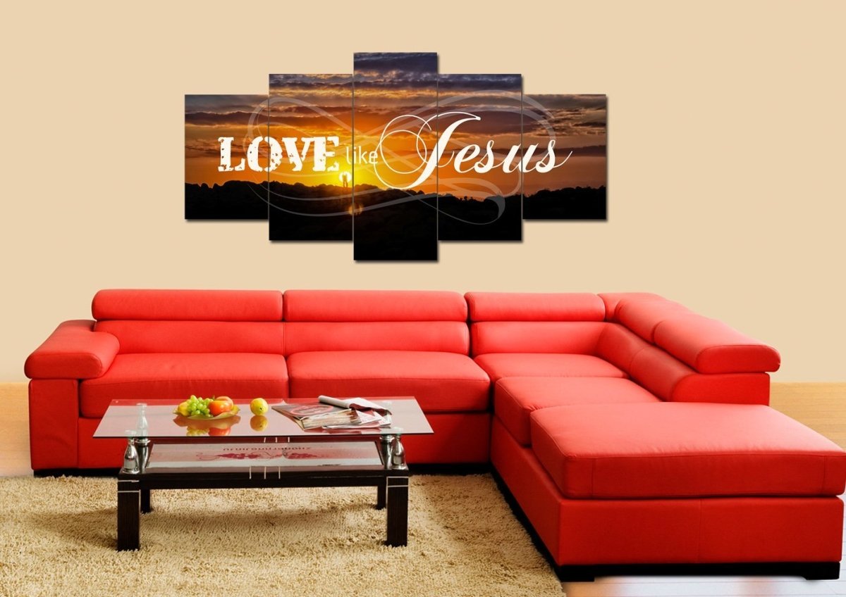 Love Like Jesus Canvas Wall Art Print - Christian Canvas Wall Art