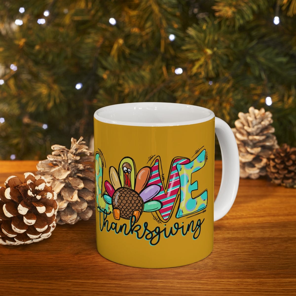 Love Thanksgiving Mug - Christian Mug - Bible Verse Mugs - Scripture Mugs
