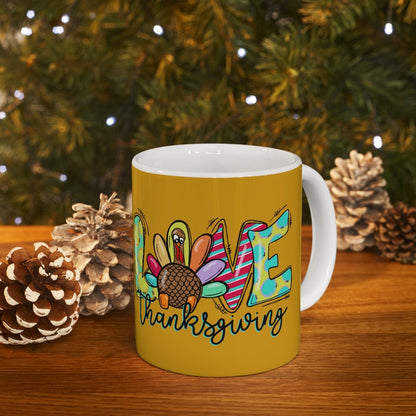 Love Thanksgiving Mug - Christian Mug - Bible Verse Mugs - Scripture Mugs